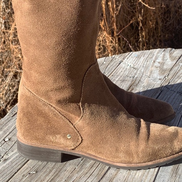 Zara Woman Suede Riding Boots Size EU 40 US 9 - Picture 8 of 16